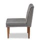 Stewart Mid-Century Velvet Upholstered Wood Dining Chair-Grey