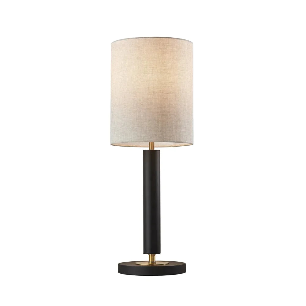 Strick & Bolton Daniela Satin Steel Table Lamp