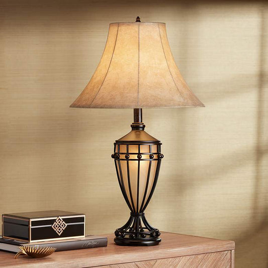 Cardiff Iron Night Light Urn Table Lamp