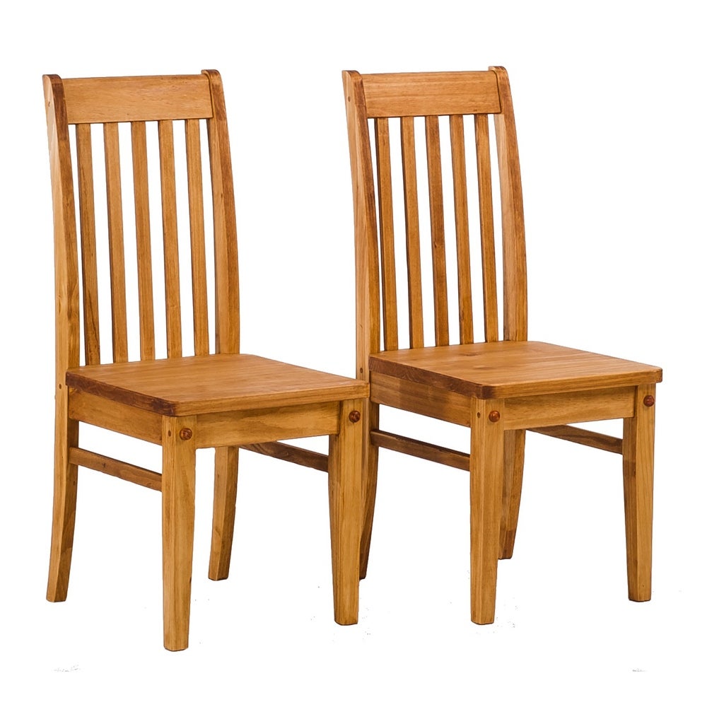 Natural pine dining discount chairs