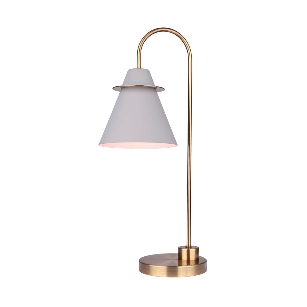 Talia Metal Shade 1 Light Table Lamp - 22" Tall