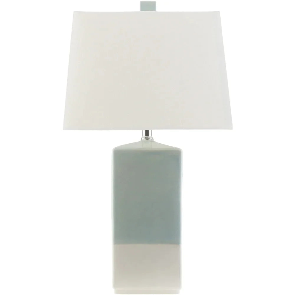 The Curated Nomad Paso Rustic Table Lamp with Glazed Ceramic Base