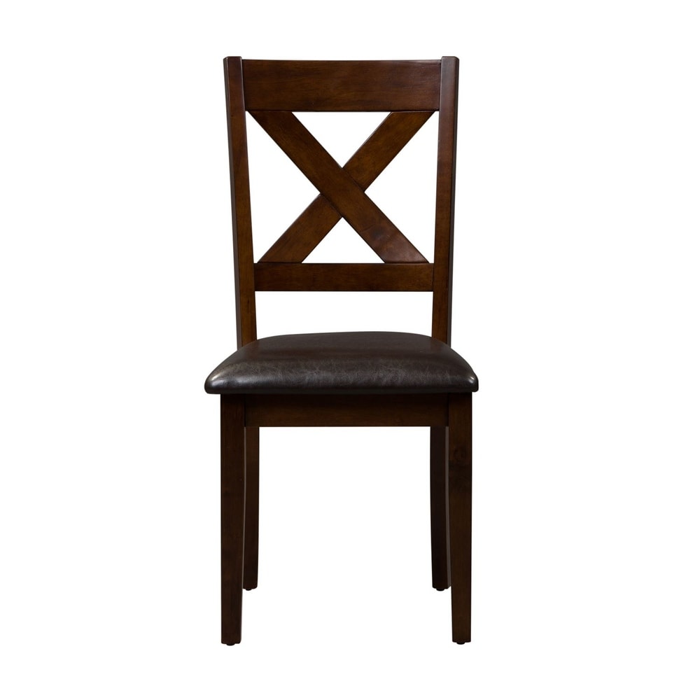 Thornton Russet X-back Side Chair (Set of 2)