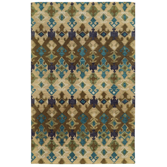 Jamison Geometric Tribal Loop-pile Wool Hand-made Soft Area Rug