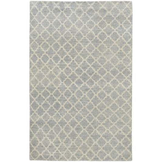 Maddox Hand-made Wool Trellis Soft Area Rug