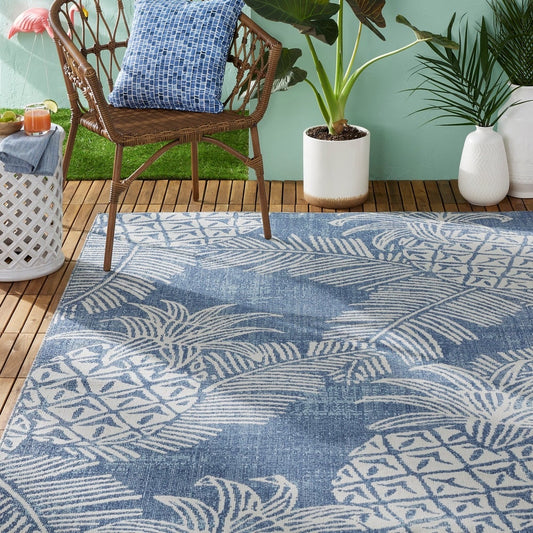 Malibu Pineapple Indoor/Outdoor Soft Area Rug