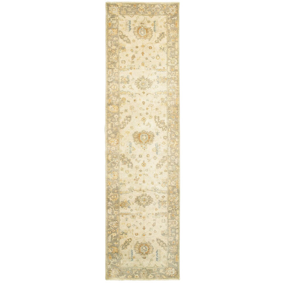 Palace Vintage Inspired Hand Knotted Wool Soft Area Rug