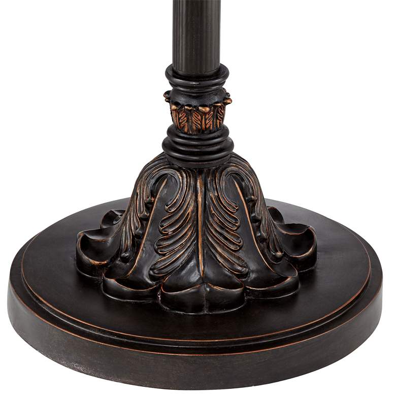 Ludo Bronze Crackle Tree Torchiere Floor Lamp