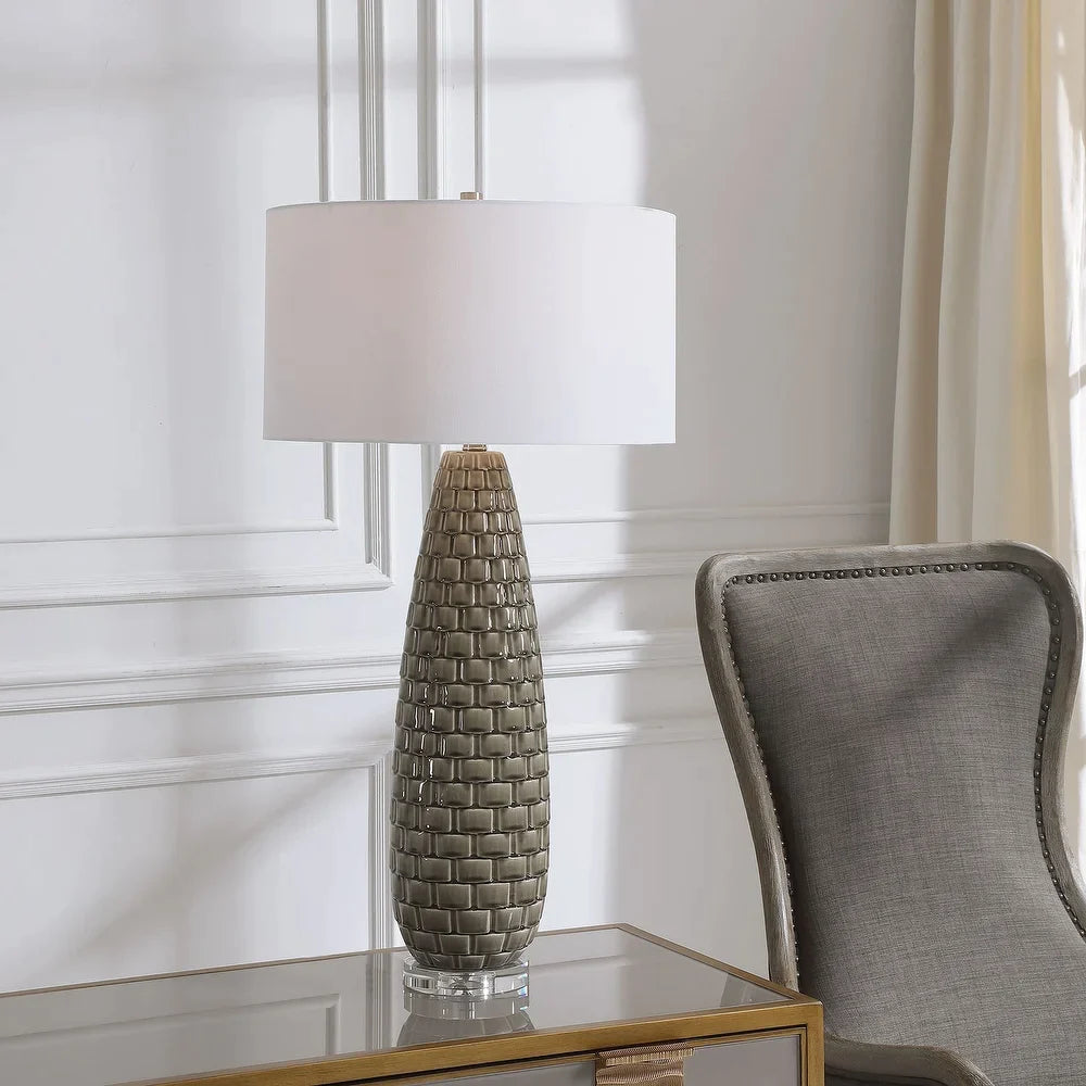 Uttermost Belregard Grey Table Lamp