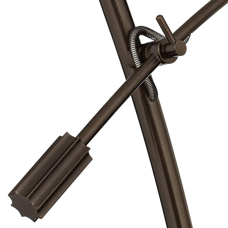 Possini Euro Raymond Bronze Boom Arc Floor Lamp