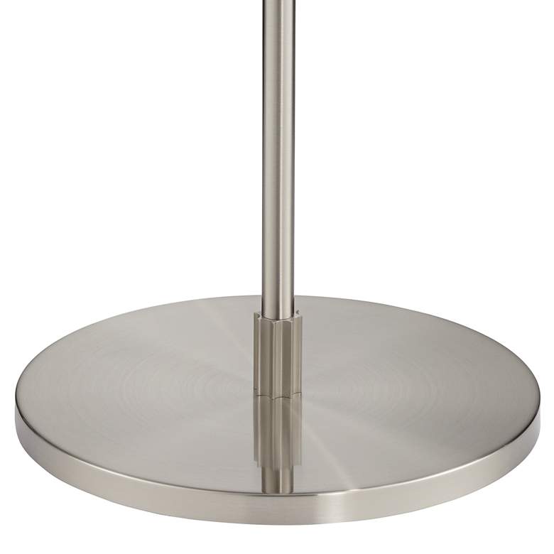 Possini Euro Raymond Brushed Nickel Boom Arc Floor Lamp