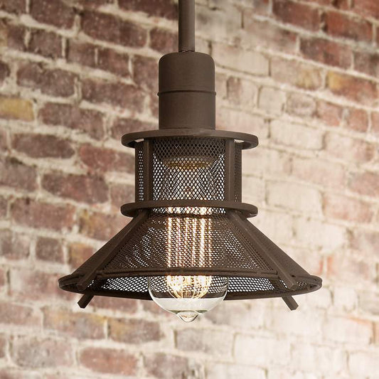 Glasgow Olde Bronze 8 1/2" Wide 1-Light LED Mini Pendant