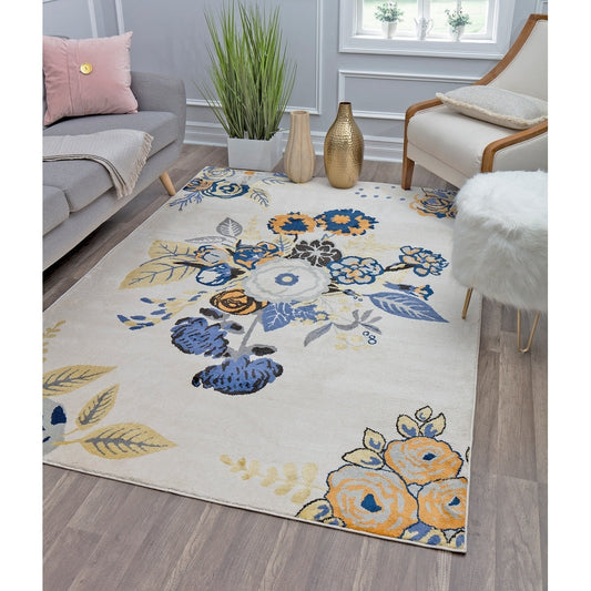 Porch & Den Calabash Rose Garden Area Soft Rug