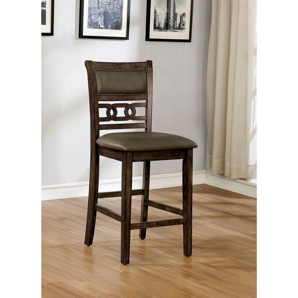 Venetian Worldwide Flick 2 Piece Walnut & Warm Gray Counter Ht. Chairs