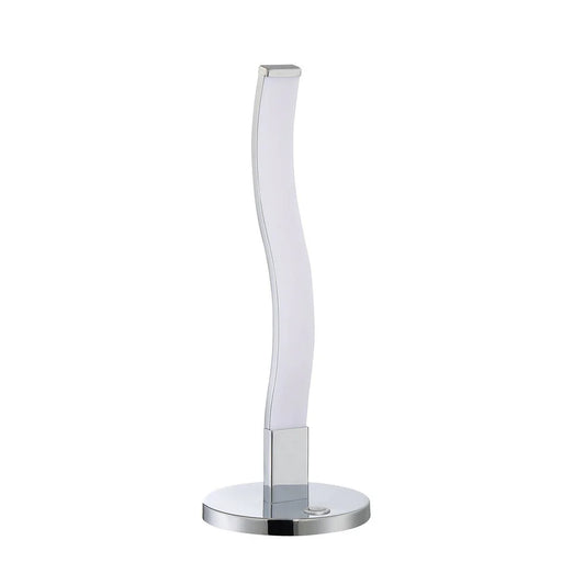 Wave Series Chrome Aluminum Table Lamp