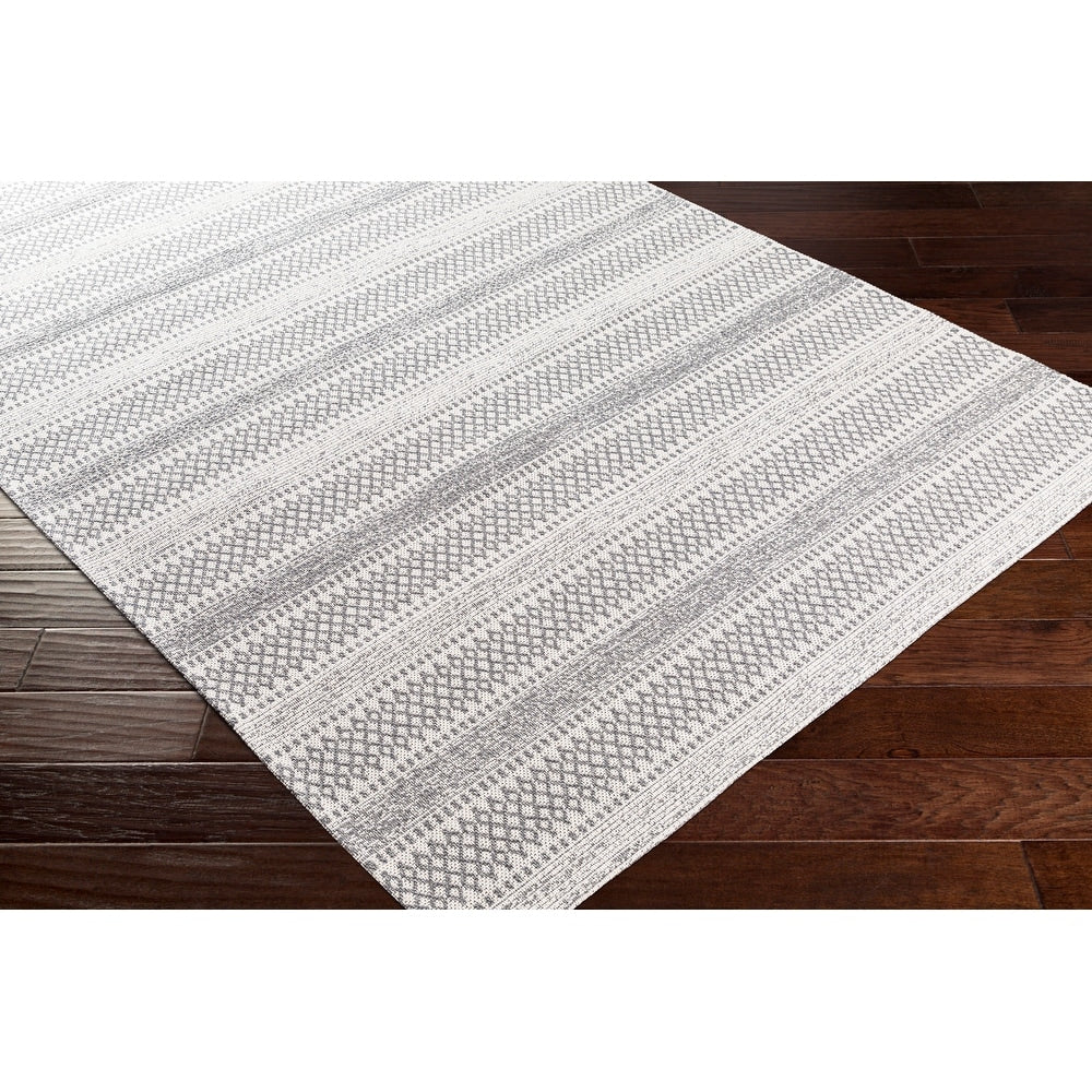 Moroccan Stripe Machine Washable Area Soft Rug