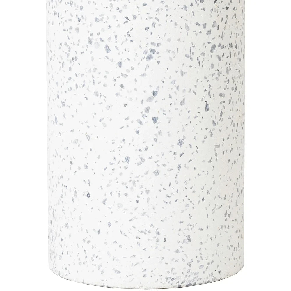Winnie Confetti Concrete Cylinder Table Lamp - 25"H x 14"W x 14"D