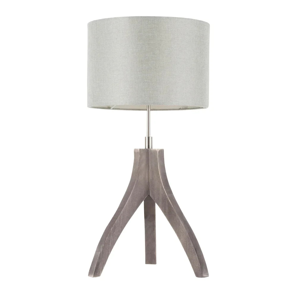 The Gray Barn Brevet Contemporary Tripod Table Lamp with Linen Shade