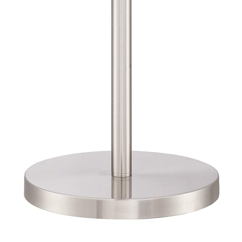 Possini Euro Nuovo Brushed Nickel 3-Light Floor Lamp