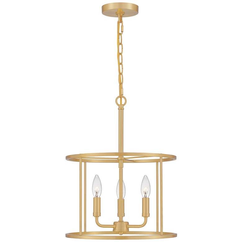 Abner 3-Light Aged Brass Pendant