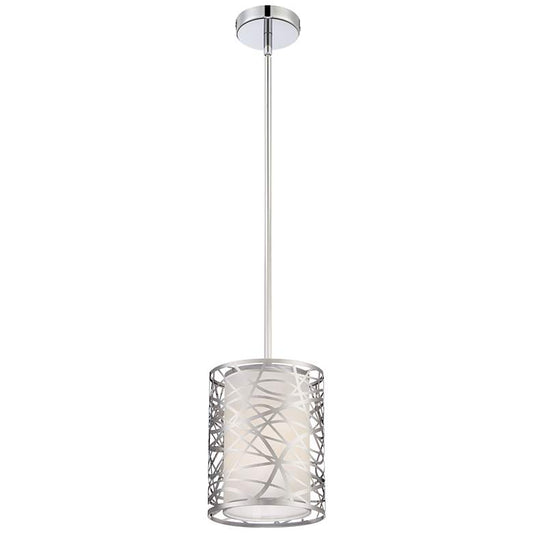 Abode 8-in W Chrome Mini Pendant