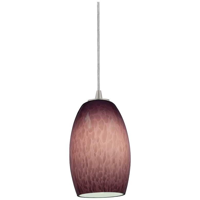 Access Lighting Sydney Brushed Steel - Plum Mini Pendant
