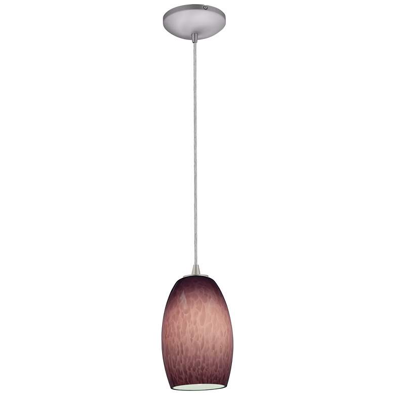 Access Lighting Sydney Brushed Steel - Plum Mini Pendant