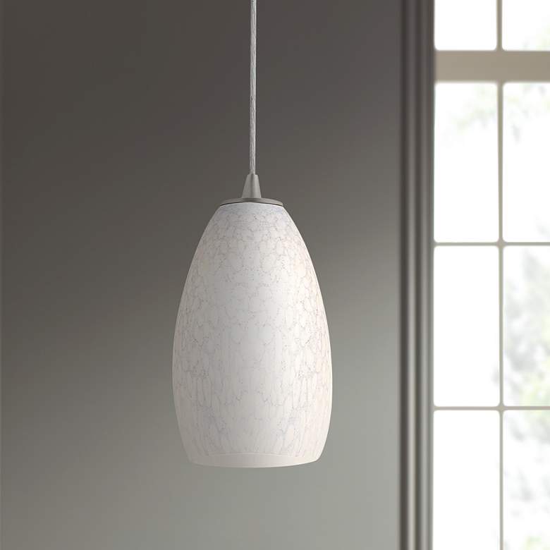 Sydney Collection Brushed Steel - Stone Mini Pendant