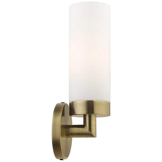 Aero 11 3/4" High Antique White Glass Wall Sconce