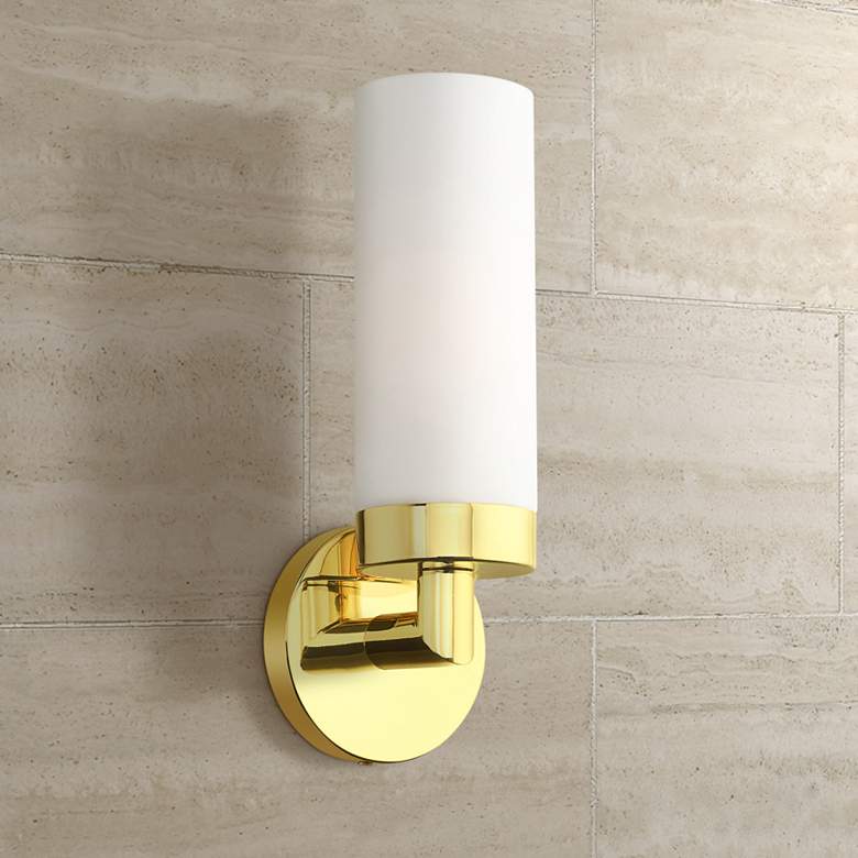Aero 11 3/4" High Antique White Glass Wall Sconce