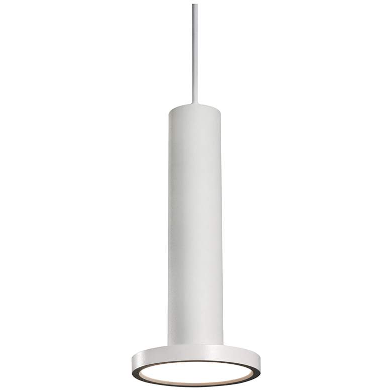 AFX Luna 5.31" Wide White LED Pendant Light with White Acryilic