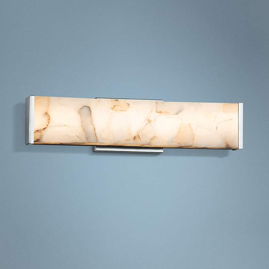 Alabaster Rocks! Latitude 18 1/2"W LED Bath Light