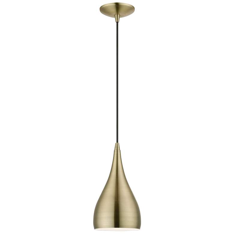 Amador 1 Light Antique Brass Pendant