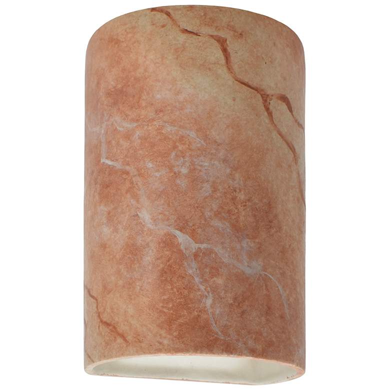 Ambiance Small Cylinder - Open Wall Sconce - Agate Marble - Incandescent