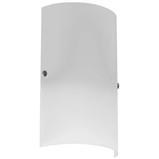 Ancelotti 12" High Frosted White Glass Wall Sconce