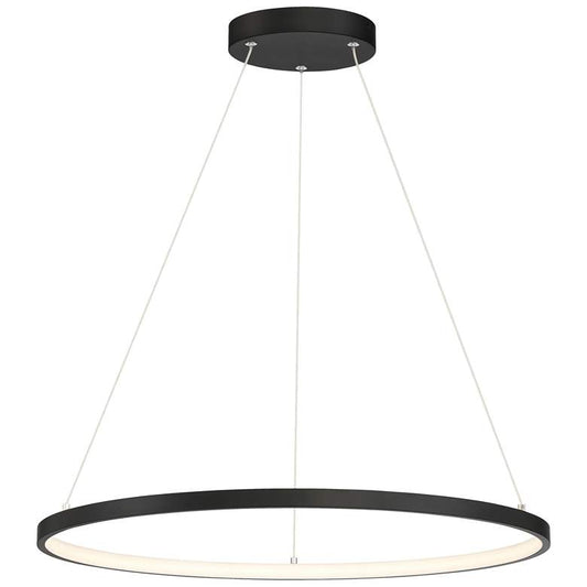 Anello Dual Voltage 23.5" LED Pendant - Matte Black