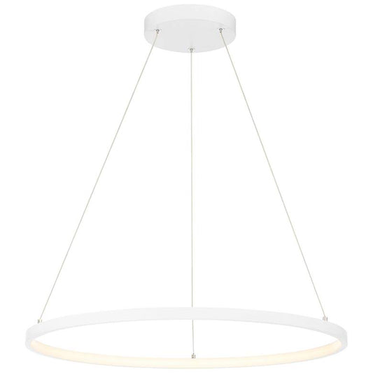 Anello Dual Voltage 23.5" LED Pendant - Matte White