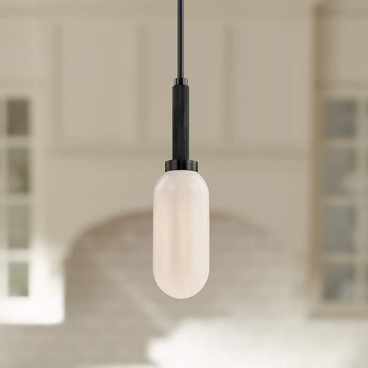 Annex 5" Wide Anodized Black Mini Pendant Light