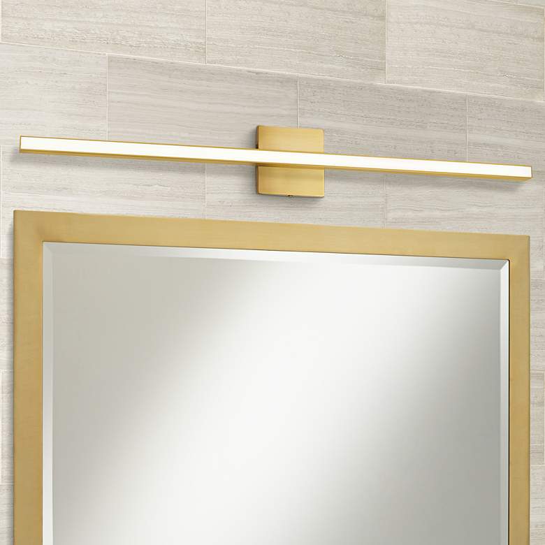 Arandel 33 1/2" Wide Aged Brass LED Bath Bar