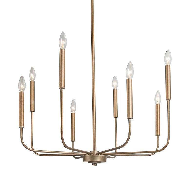 Arlin 26 3/4" Wide Dark Gold 8-Light Candle Chandelier