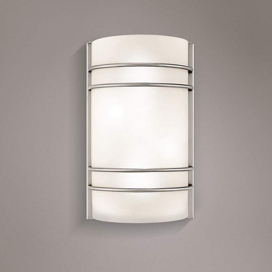 Artemis 12 1/4" High Brushed Steel Metal Wall Sconce