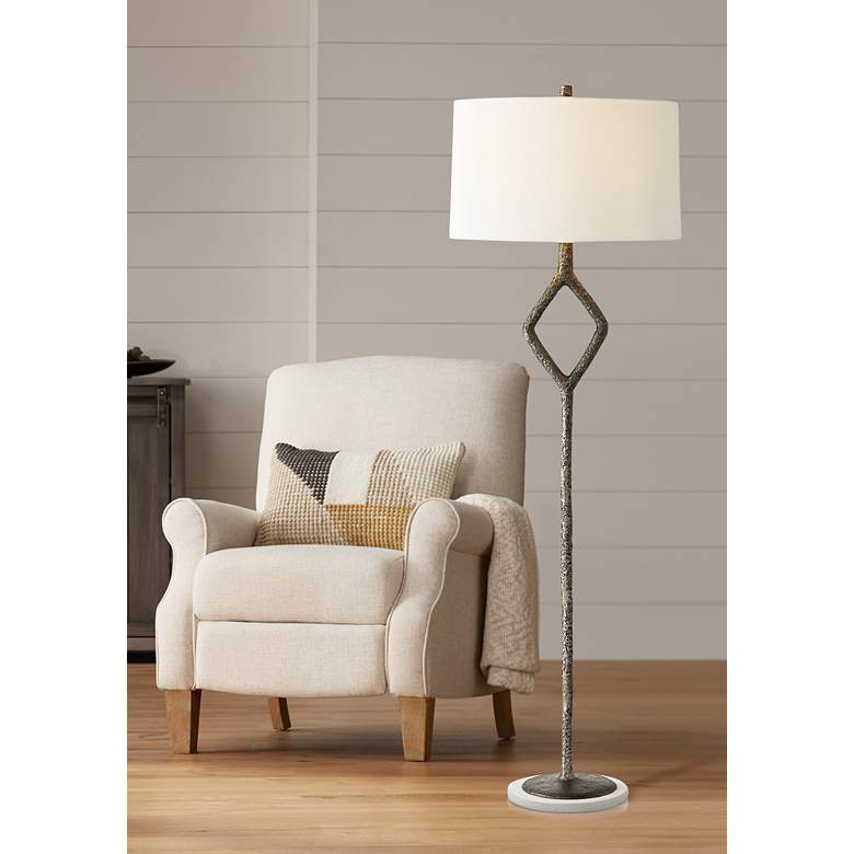 Arteriors Home Denzel Natural Iron Diamond Floor Lamp