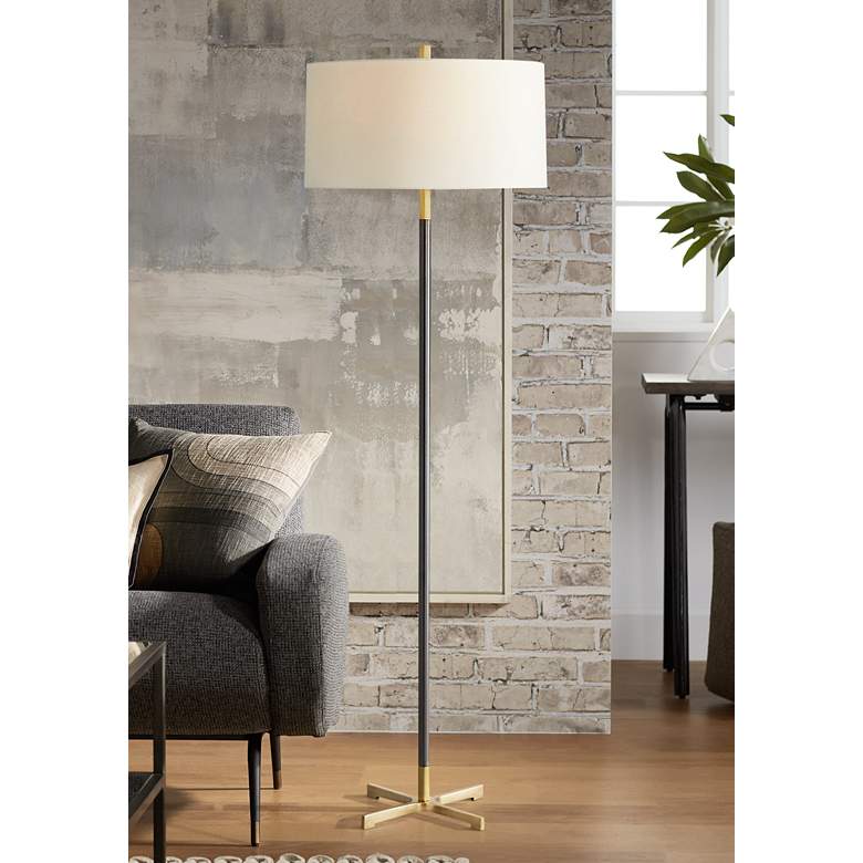 Arteriors Home Frankfurt Bronze and Solid Brass Floor Lamp