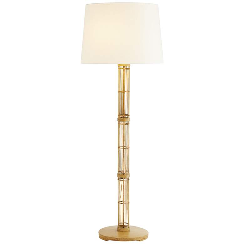 Arteriors Home Panama Natural Rattan Column Floor Lamp