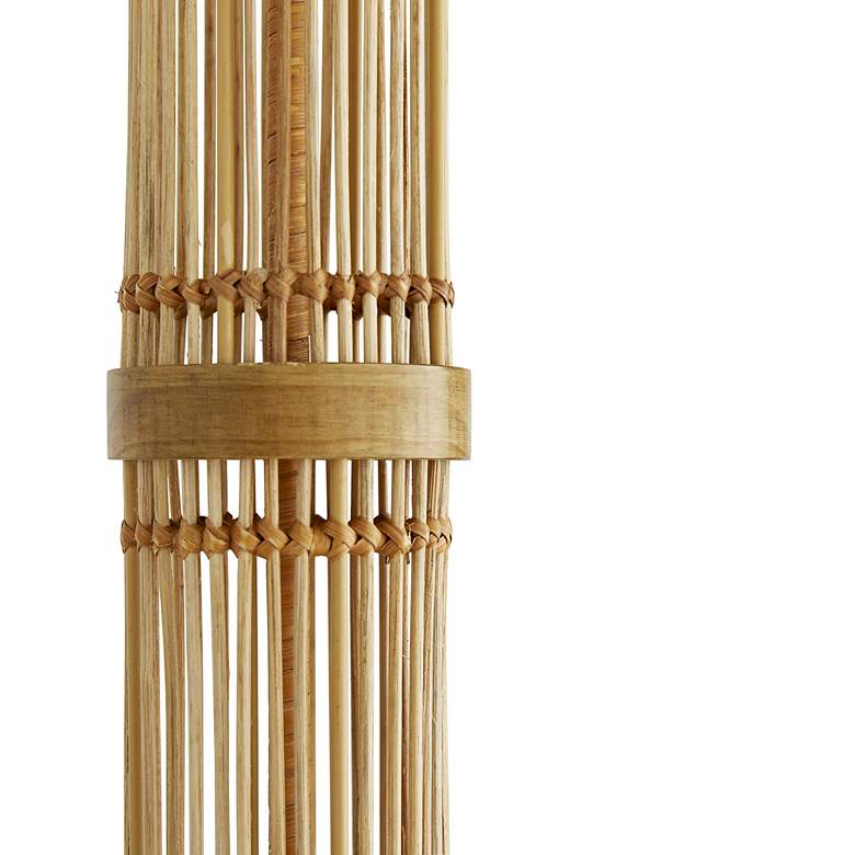 Arteriors Home Panama Natural Rattan Column Floor Lamp