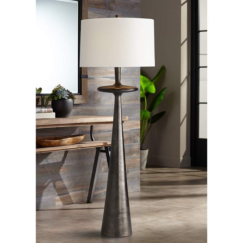 Arteriors Home Putney Antiqued Aluminum Floor Lamp