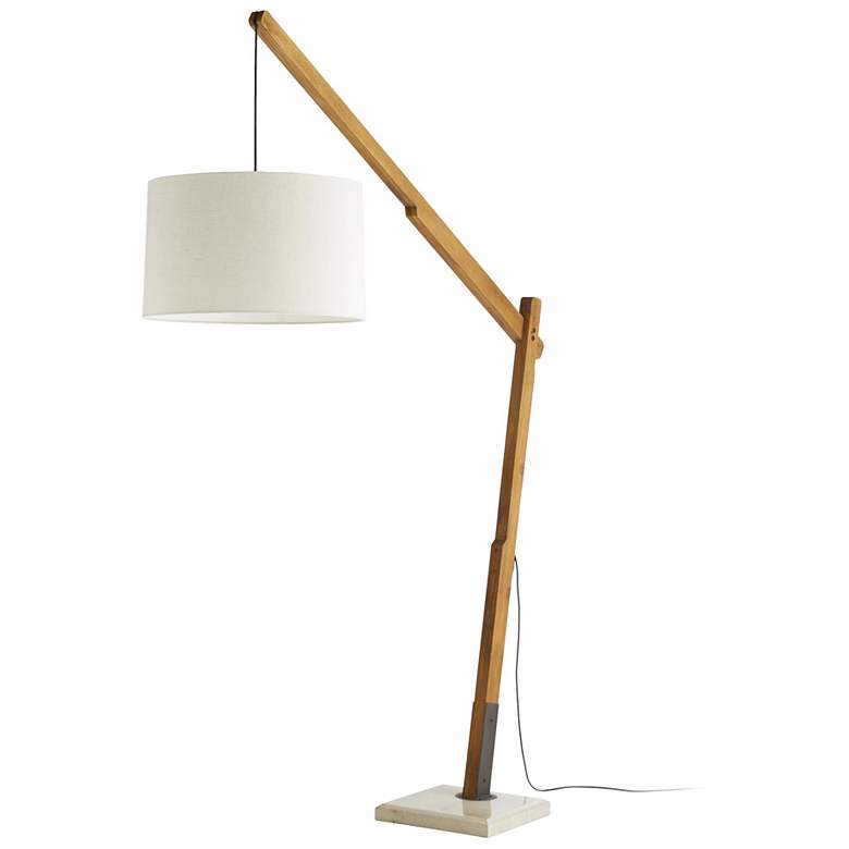 Arteriors Home Sarsa Natural Wood Fixed-Angle Floor Lamp