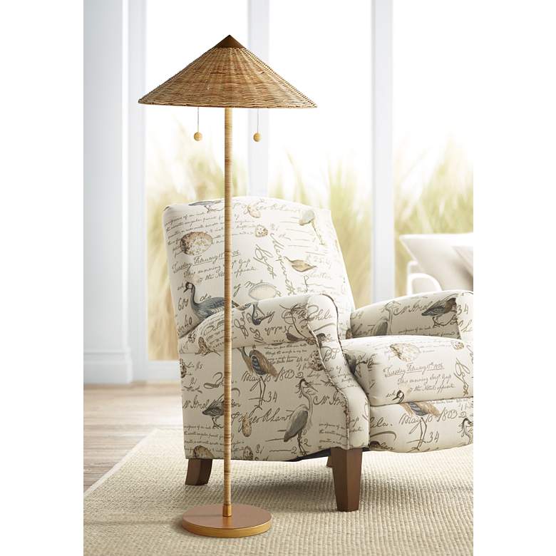 Arteriors Home Terrace Natural Rattan Floor Lamp