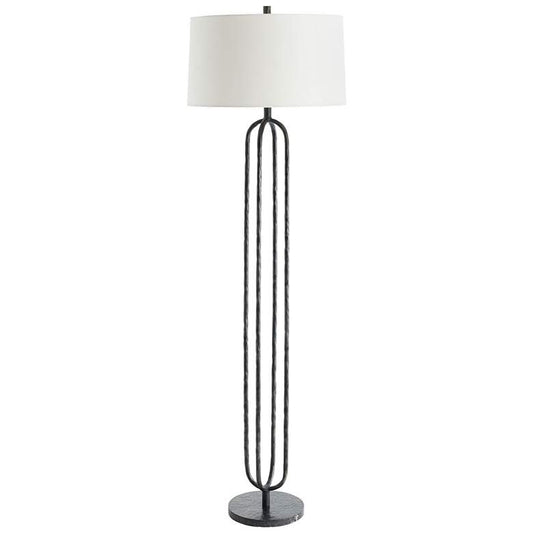 Arteriors- Letty Floor Lamp- 65" Natural Iron