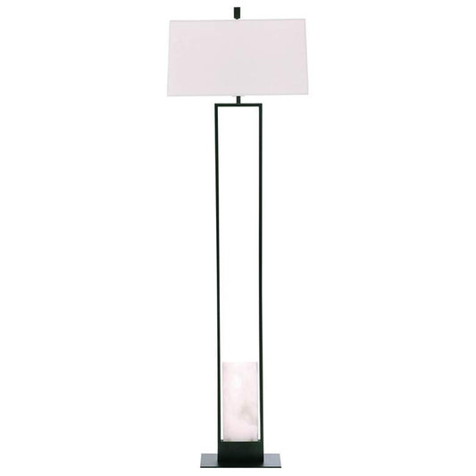 Arteriors- Markham Floor Lamp- 67" Bronze, White Alabaster